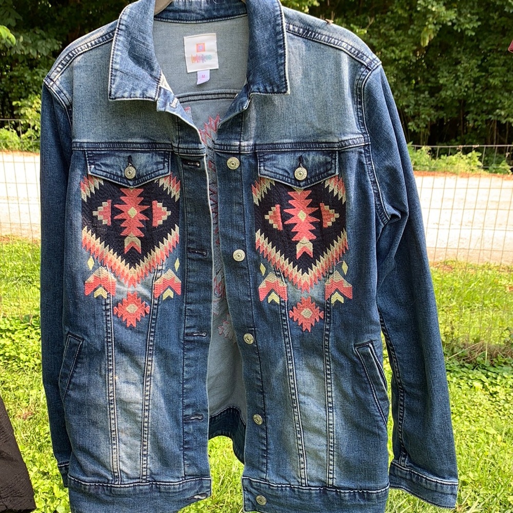 Lularoe Jaxon denims jackets size M